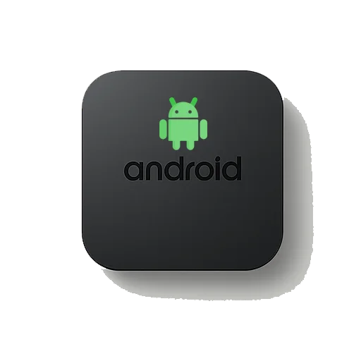 Android TV Box for IPTV streaming with a sleek design.
